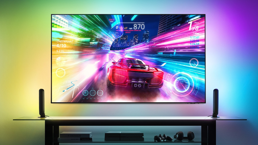 imagem de uma smart TV da Samsung com o modo jogo