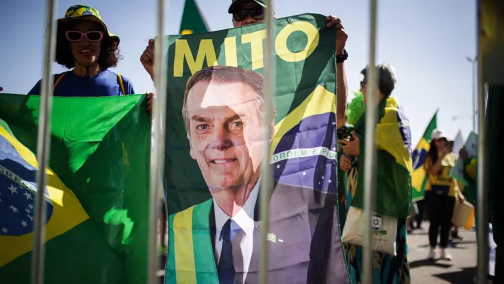 Manifestação bolsonarista em setembro de 2025 em Brasília — Foto: Arthur Menescal/AFP via Getty Images