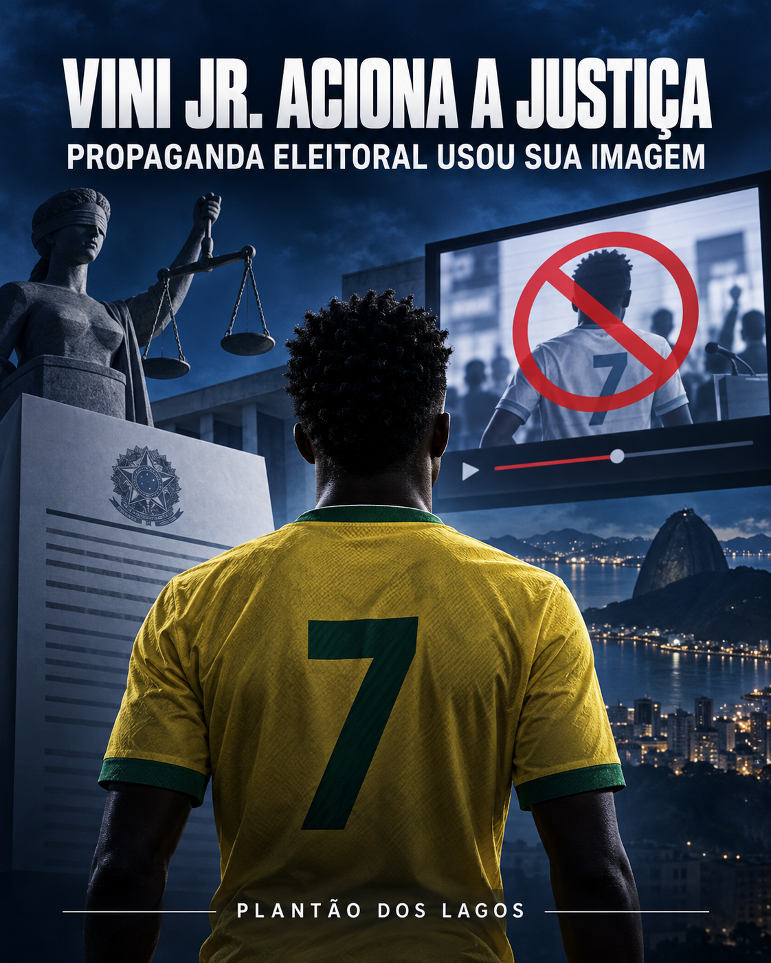 Vini Jr. aciona Justiça contra propaganda eleitoral de Douglas Ruas por uso de imagem
