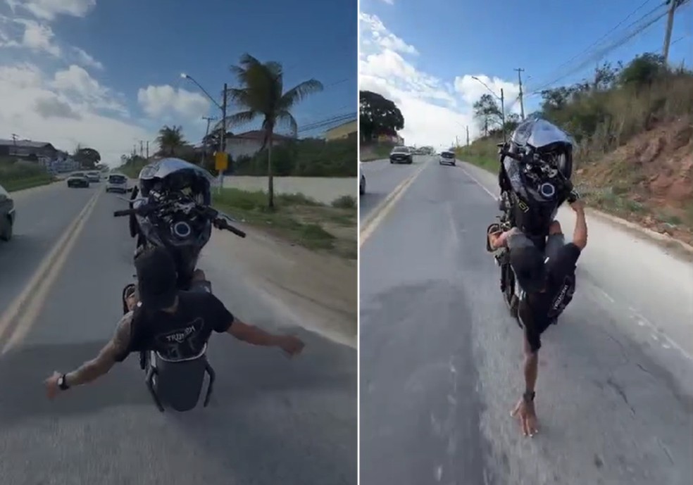 Motociclistas postam vídeos fazendo ‘grau’ em rodovias da Região dos Lagos; polícia investiga Motociclistas postam vídeos fazendo ‘grau’ em rodovias da Região dos Lagos; polícia investiga
