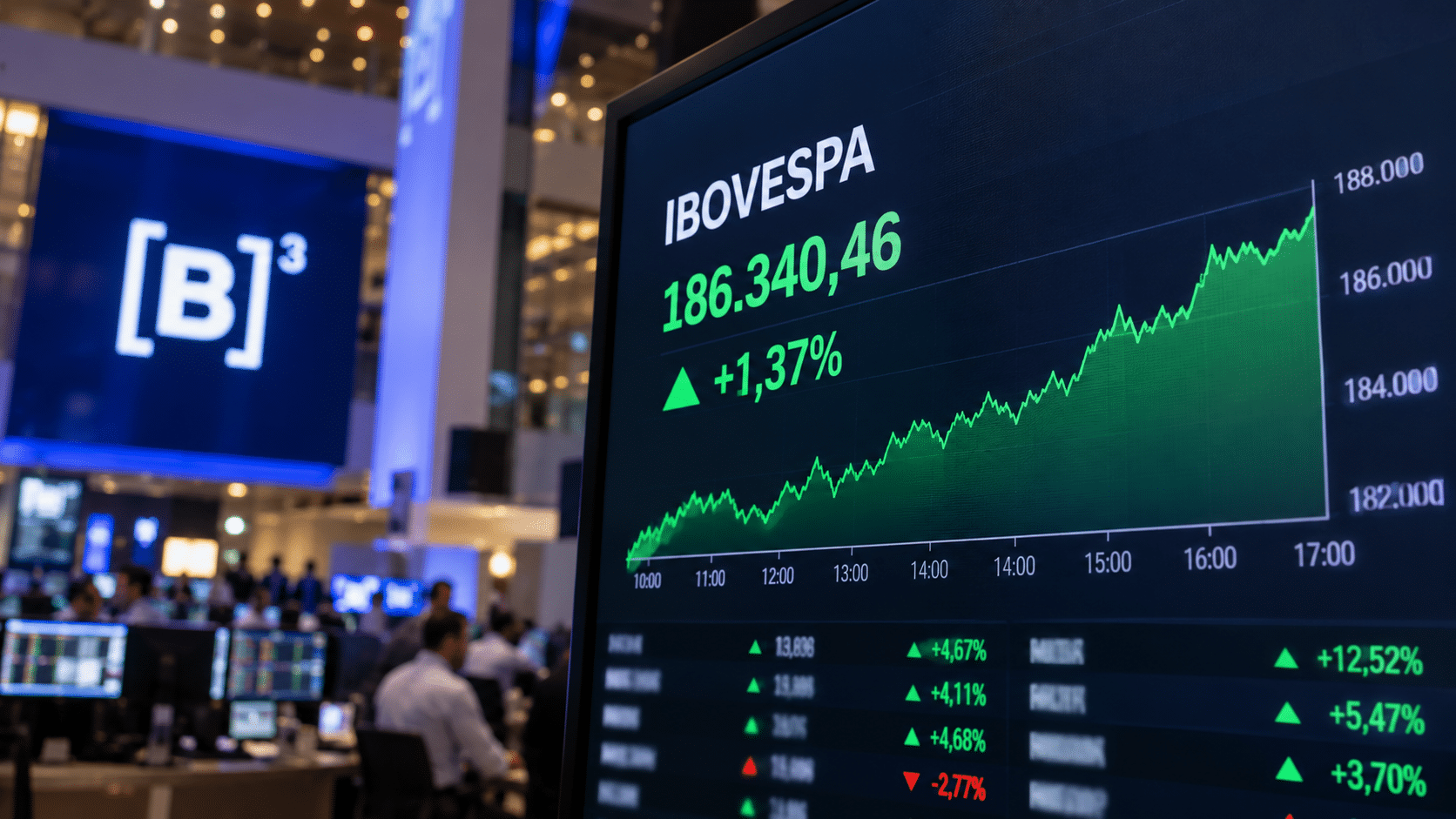 Ibovespa avança 5% em setembro e tem melhor mês desde janeiro