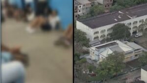 Criminosos invadem escola após confronto com a PM em Curicica Criminosos invadem escola após confronto com a PM em Curicica