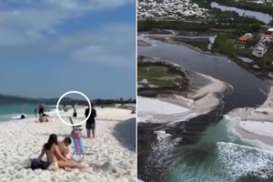 Inea investiga abertura irregular entre lagoa e mar, em Cabo Frio