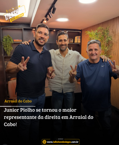 Júnior Piolho ganha projeção na direita em Arraial do Cabo após eleições de 2026 Júnior Piolho ganha projeção na direita em Arraial do Cabo após eleições de 2026